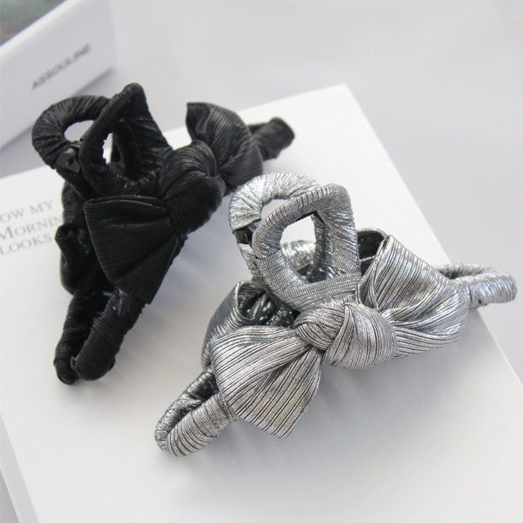 V-627) ラメリボンバンスクリップ | ビーズ・パーツなどのハンドメイド