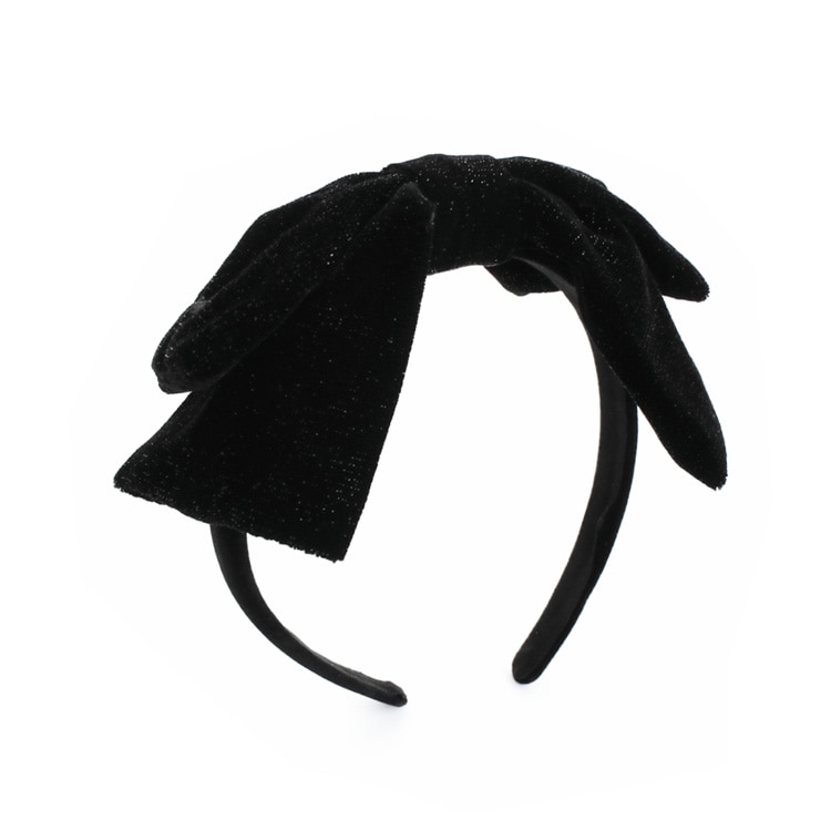 K-260) ベロアリボンカチューシャ | ビーズ・パーツなどのハンドメイド