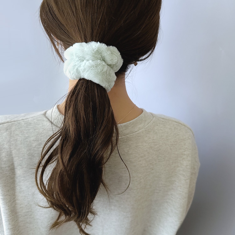 S-691) フェイクファーシュシュ | ビーズ・パーツなどのハンドメイド