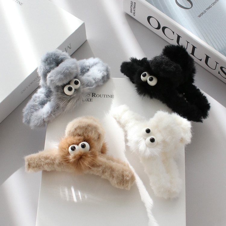 V-652) ファーモンスターバンスクリップ | ビーズ・パーツなどの