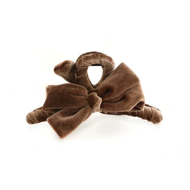 V-644) ベロアリボンバンスクリップ | ビーズ・パーツなどの