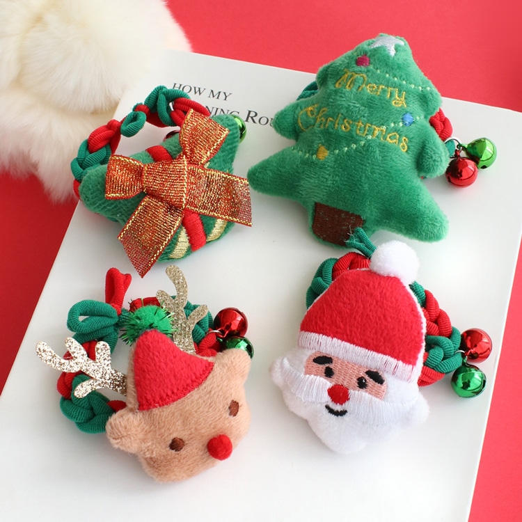 S-698) クリスマスゴムポニー / サンタ・トナカイ | ビーズ・パーツ