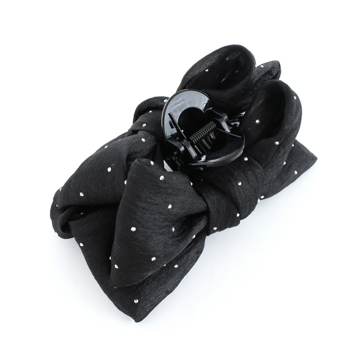 V-649) シフォンリボンバンスクリップ | ビーズ・パーツなどの