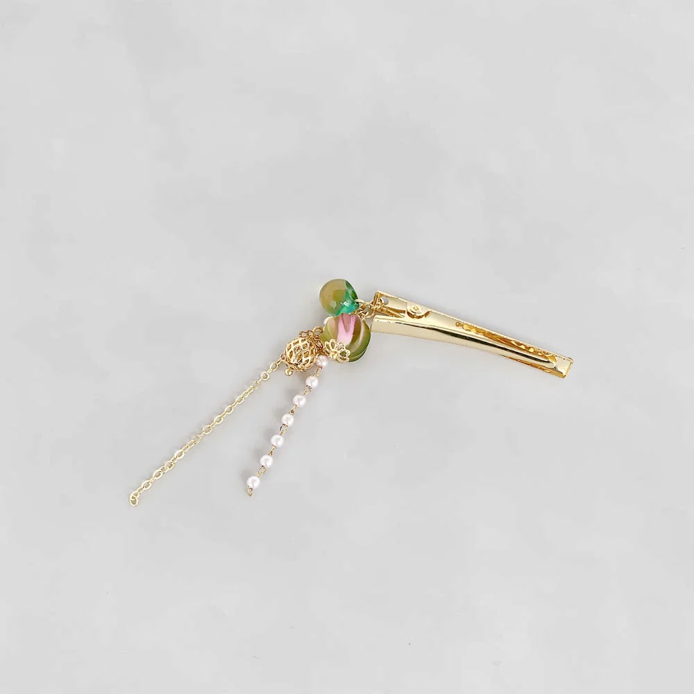 C-292) 和風ヘアクリップ | ビーズ・パーツなどのハンドメイド