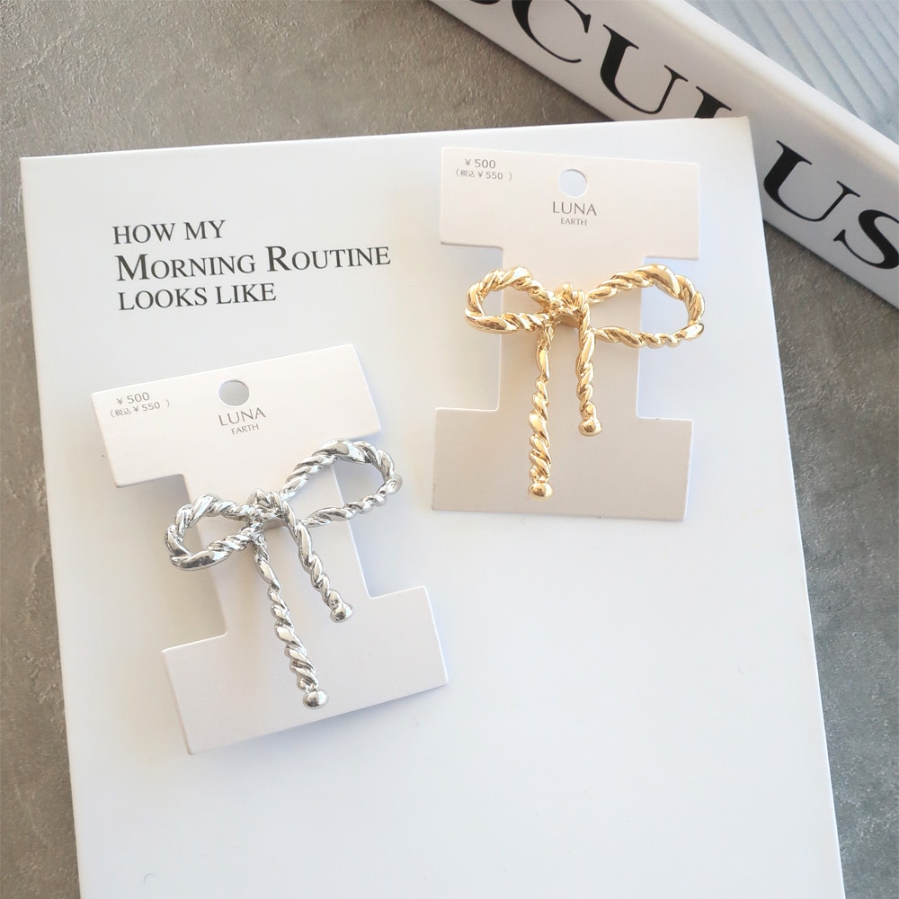 F-136) ロープリボンポニーフック | ビーズ・パーツなどのハンドメイド