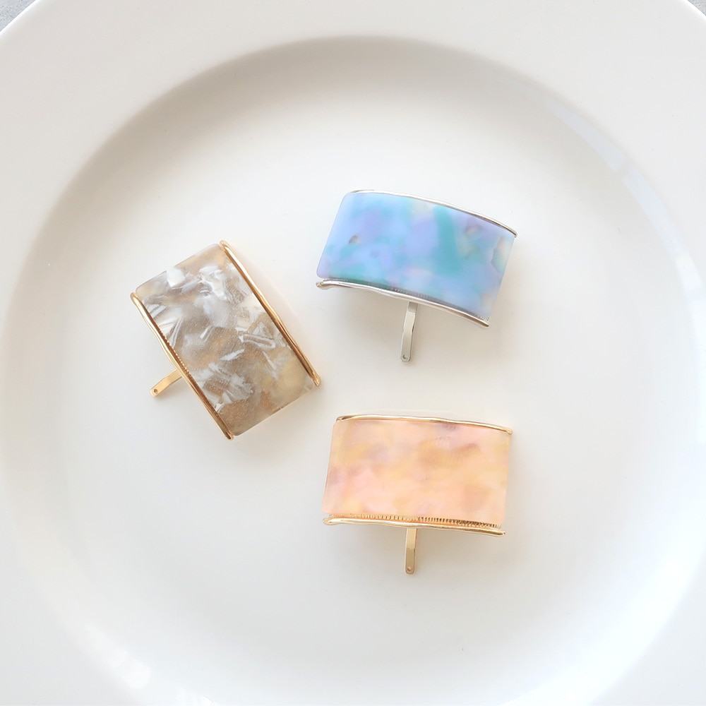 ハンドメイド　ポニーフック No.18 ハンドメイドレジンヘアゴム・ポニーフック・ブローチ♡No.18