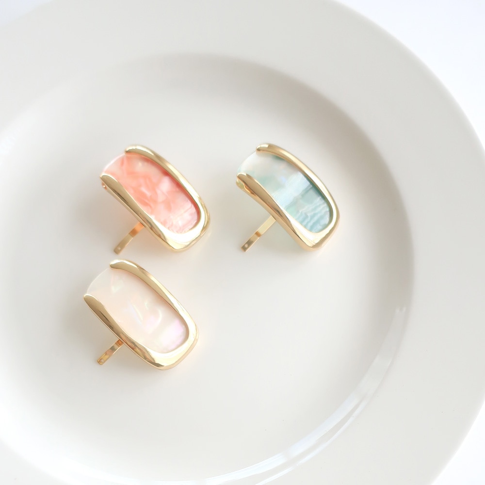 F-130) シェル風ポニーフック | ビーズ・パーツなどのハンドメイド  