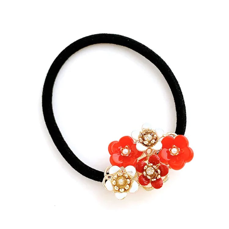 S-594) スノークリスタルゴムポニー | ビーズ・パーツなどの