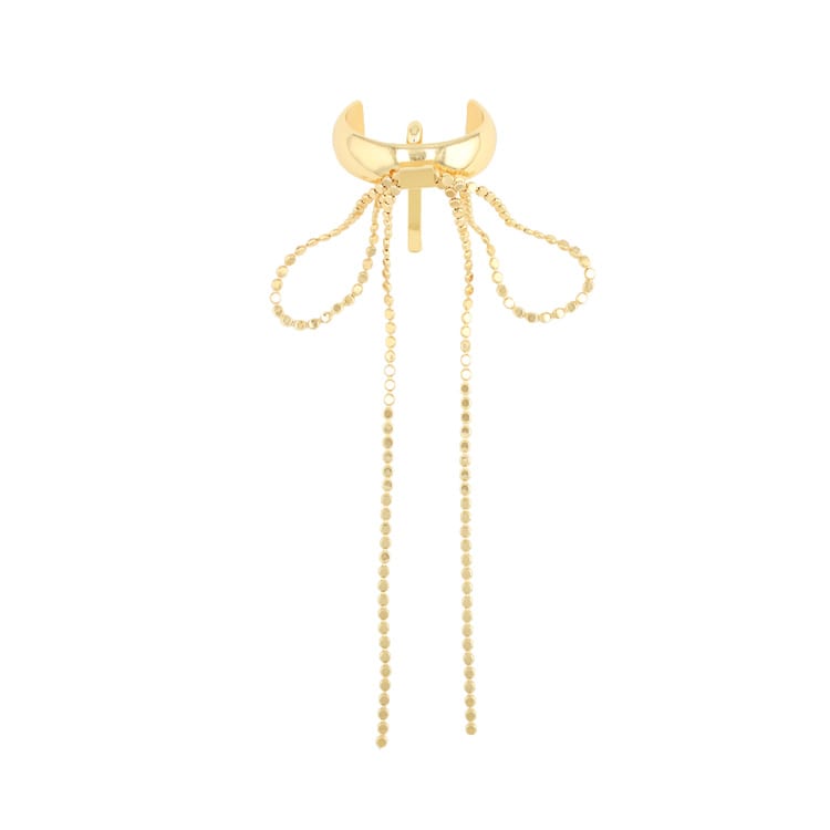 F-149) メタルリボンポニーフック | ビーズ・パーツなどのハンドメイド