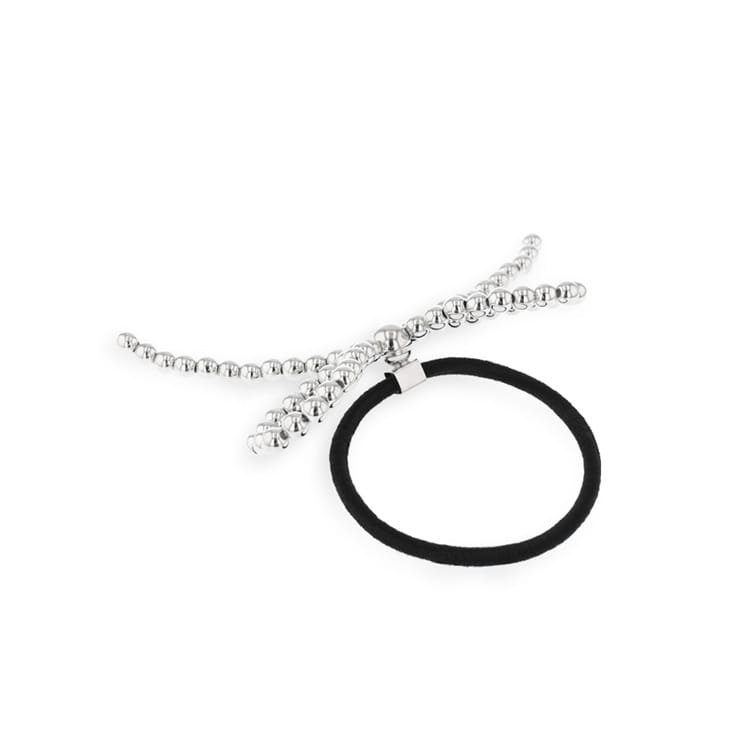 S-641) リボンモチーフゴムポニー | ビーズ・パーツなどのハンドメイド