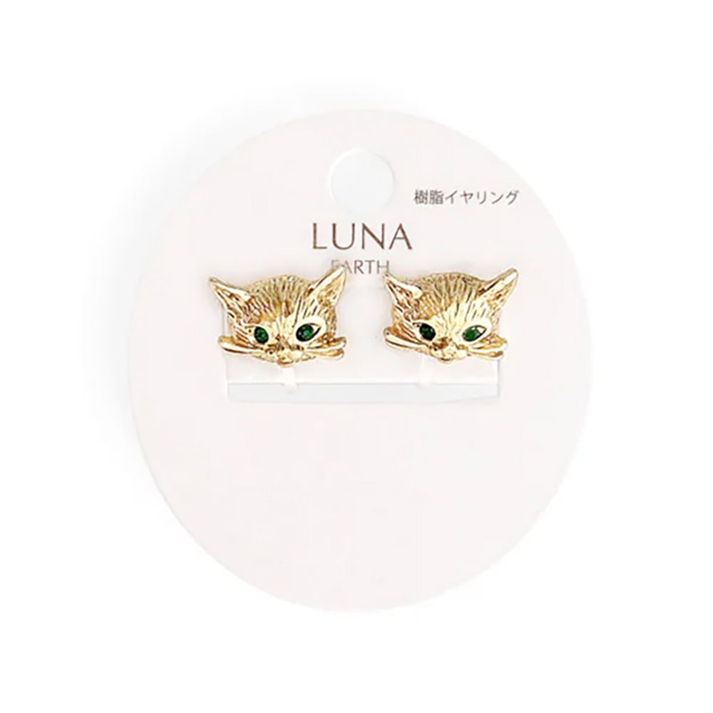 P-967) 猫モチーフ樹脂ピアス | ビーズ・パーツなどの