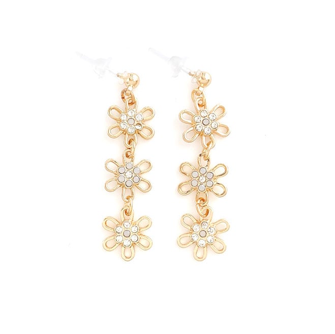 ハニーフラット様 イエローシェル×マザーオブパール フラワーカービングピアス シアー フラワー ピアス Sheer Flower Pierce （Liala） 全1色