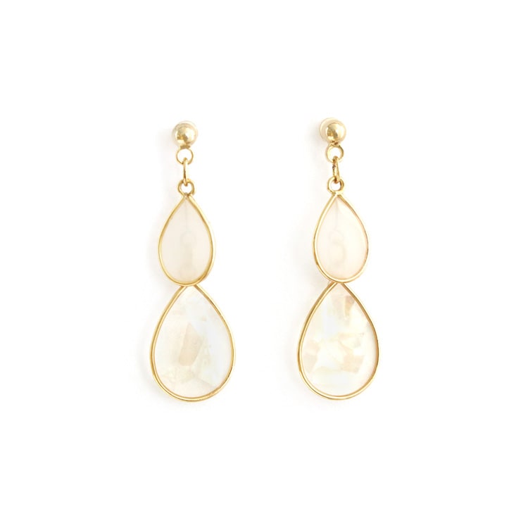 Harraca クリアドロップピアス Harraca クリアドロップピアス クリアドロップ ピアス：ISS