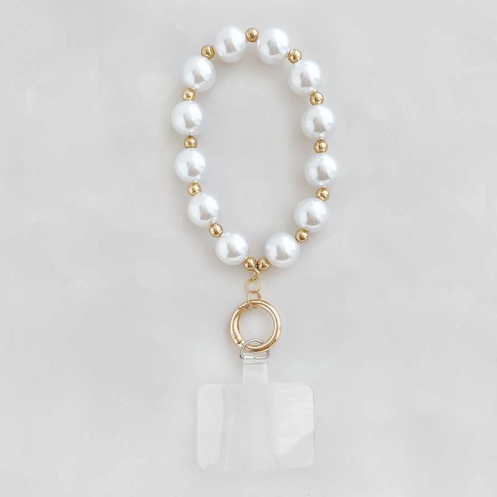 ホルダー付きスマホストラップ / パール | ビーズ・パーツなどの