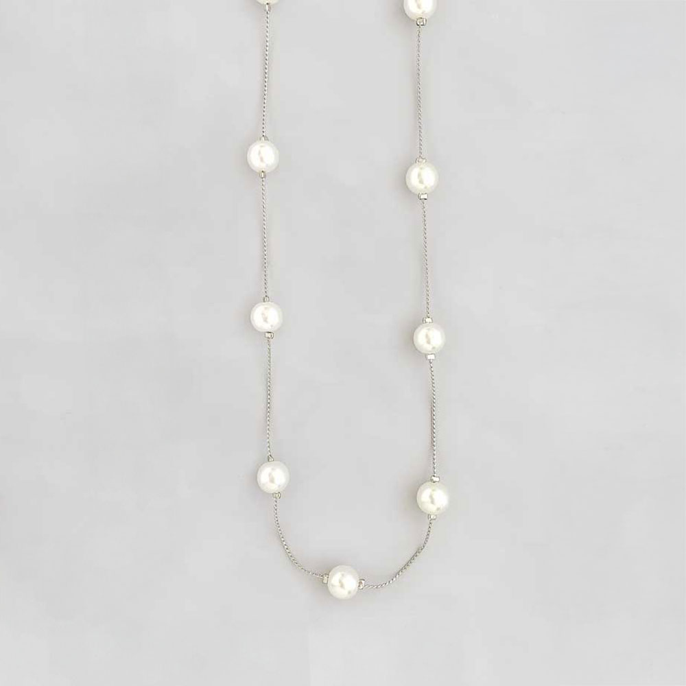 N-239) パールネックレス | ビーズ・パーツなどのハンドメイド