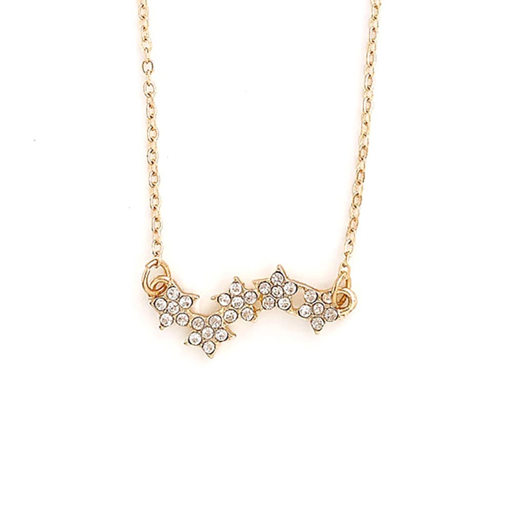 N-290) スターモチーフネックレス | ビーズ・パーツなどのハンドメイド