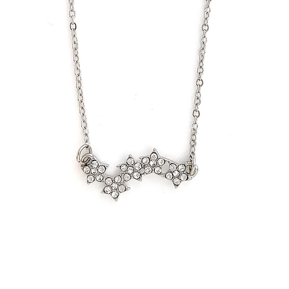 N-290) スターモチーフネックレス | ビーズ・パーツなどのハンドメイド