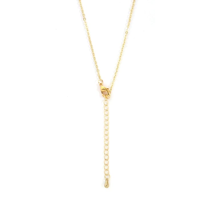 N-366) ダブルハートネックレス / キュービックジルコニア | ビーズ