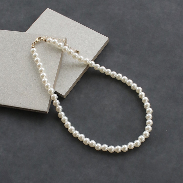 N-374) Pearl Necklace | A website selling handmade beads