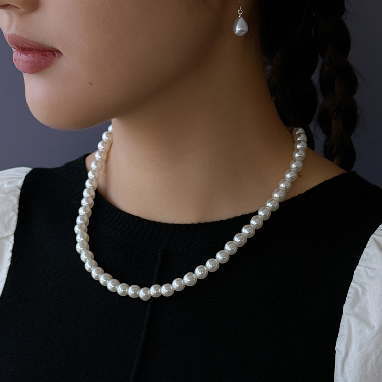 N-374) Pearl Necklace | A website selling handmade beads