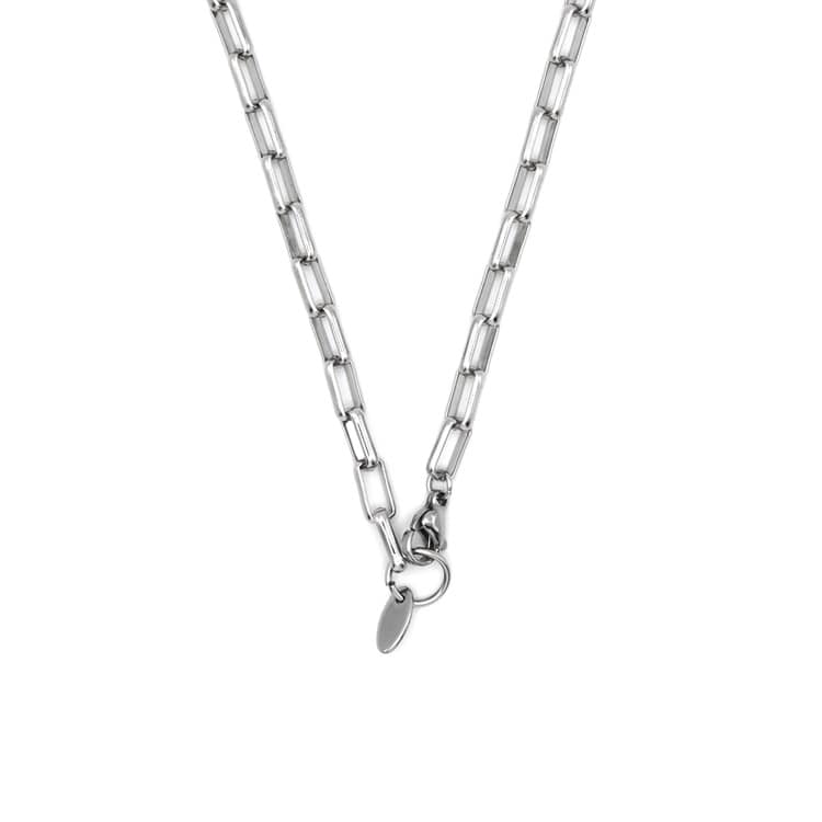 N-428) シンプルチェーンネックレス / ステンレス | ビーズ・パーツ