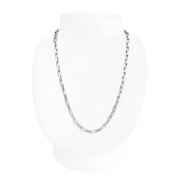 N-428) シンプルチェーンネックレス / ステンレス | ビーズ・パーツ