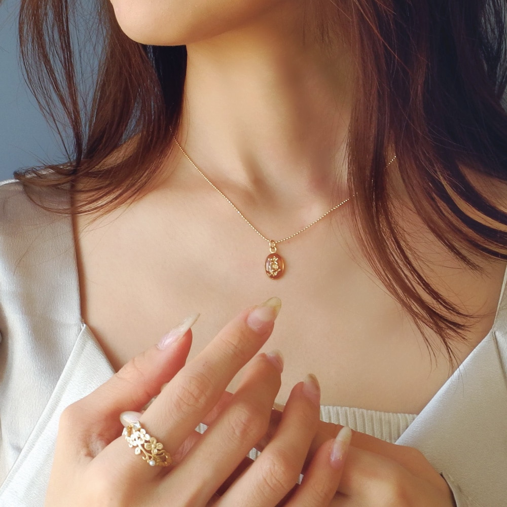 No.2003☆ハンドメイド☆天然石ルチル♡桜♡フラワーレジン No.2003☆ハンドメイド☆天然石ルチル♡桜♡フラワーレジン