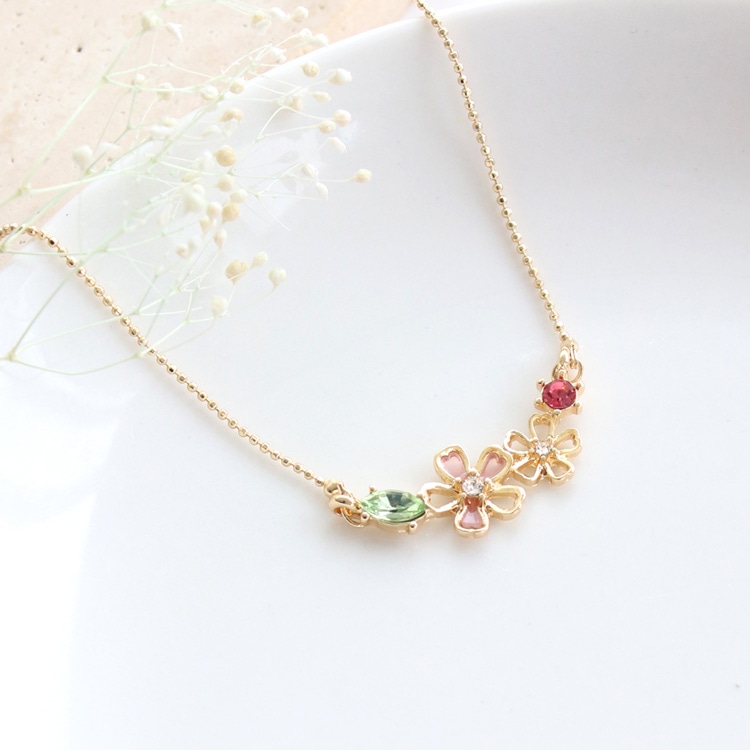 N-401) 桜ネックレス | ビーズ・パーツなどのハンドメイドパーツおよび