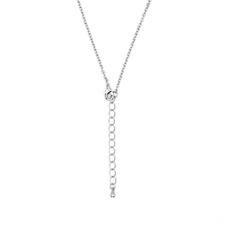 N-419) メッセージプレートネックレス | ビーズ・パーツなどの 