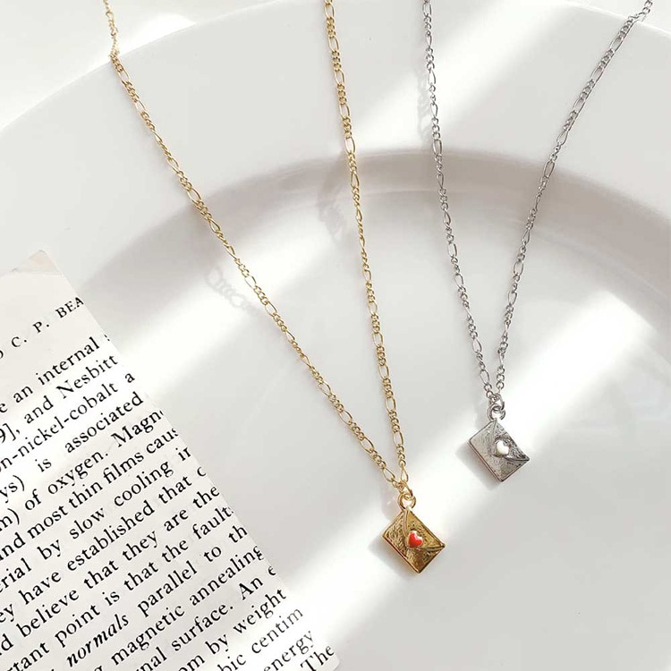 N-204) レターモチーフネックレス | ビーズ・パーツなどの