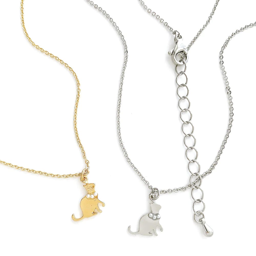 Ruby　猫モチーフペンダントセット Ruby 猫モチーフペンダントセット Blue Cat 立体 かぎしっぽ 猫
