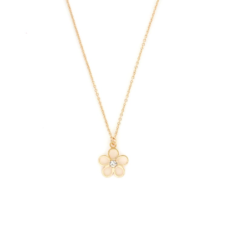 N-398) 和風フラワーネックレス | ビーズ・パーツなどのハンドメイド