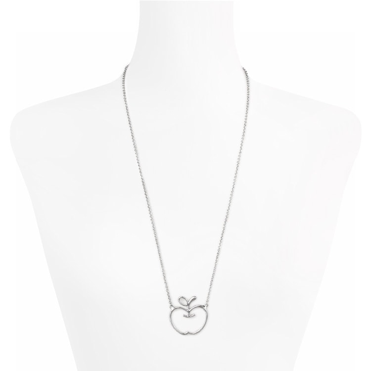 N-368) リンゴモチーフネックレス | ビーズ・パーツなどのハンドメイド