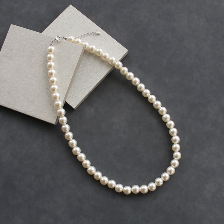 N-378) パールネックレス | ビーズ・パーツなどのハンドメイドパーツ