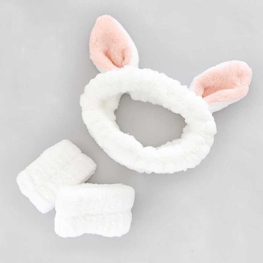 うさ耳帽子のオープンマウスベア | ハンドメイド テディベアのお