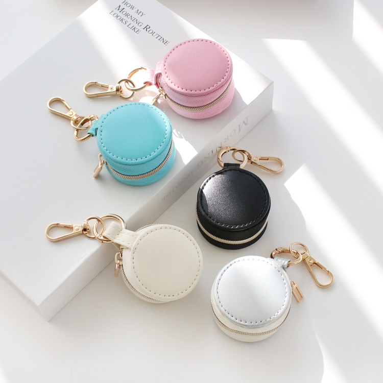 ミニラウンド型アクセサリーケース / キーホルダー付き | ビーズ