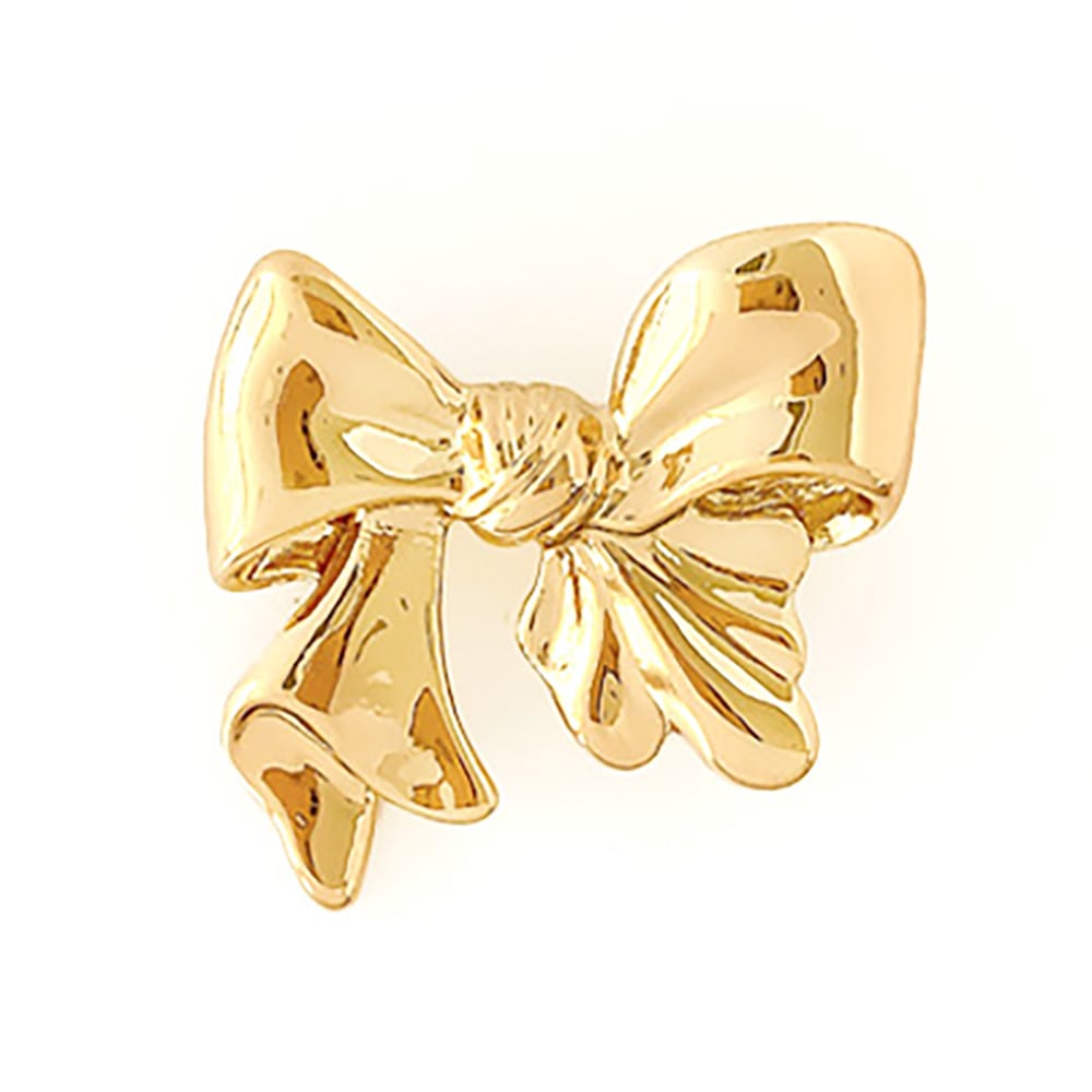 C-278) メタルリボンブローチ | ビーズ・パーツなどのハンドメイド