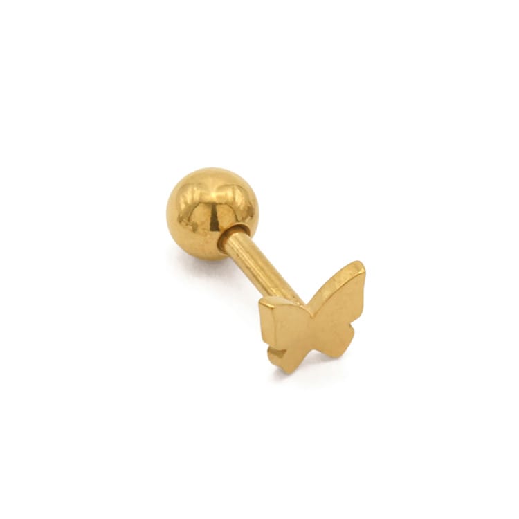 P-1247) バタフライボディピアス / 16G | ビーズ・パーツなどの