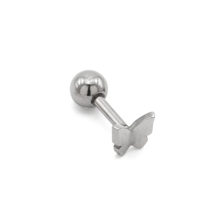 P-1247) バタフライボディピアス / 16G | ビーズ・パーツなどの