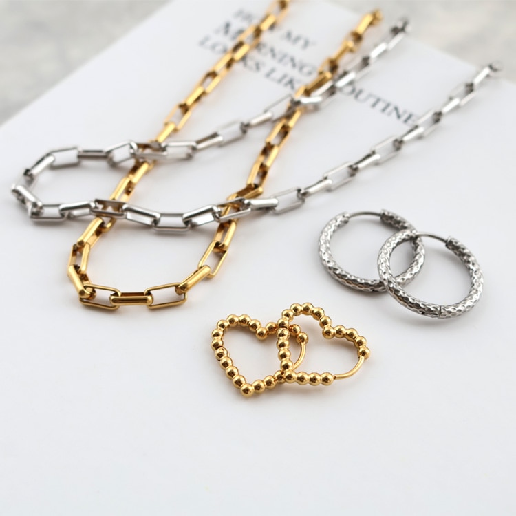 P-1230) 槌目フープピアス / ステンレス | ビーズ・パーツなどの