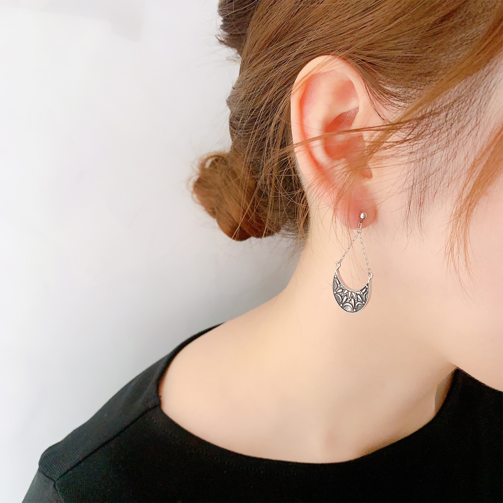 P-931) エスニックデザインチタンピアス | ビーズ・パーツなどの