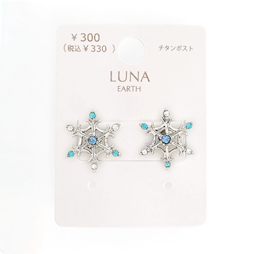 クリスタルロゴピアス ヴァレンティノ VALENTINO Vロゴ シグネチャー メタル クリスタル