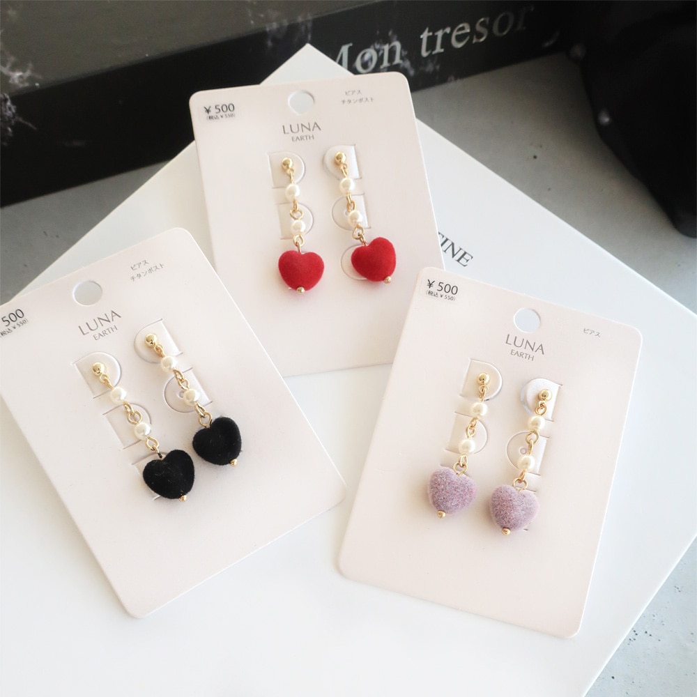 専用★LUCE&ME★18k ptit heart ロングピアス 専用☆LUCE&ME☆18k ptit heart ロングピアス