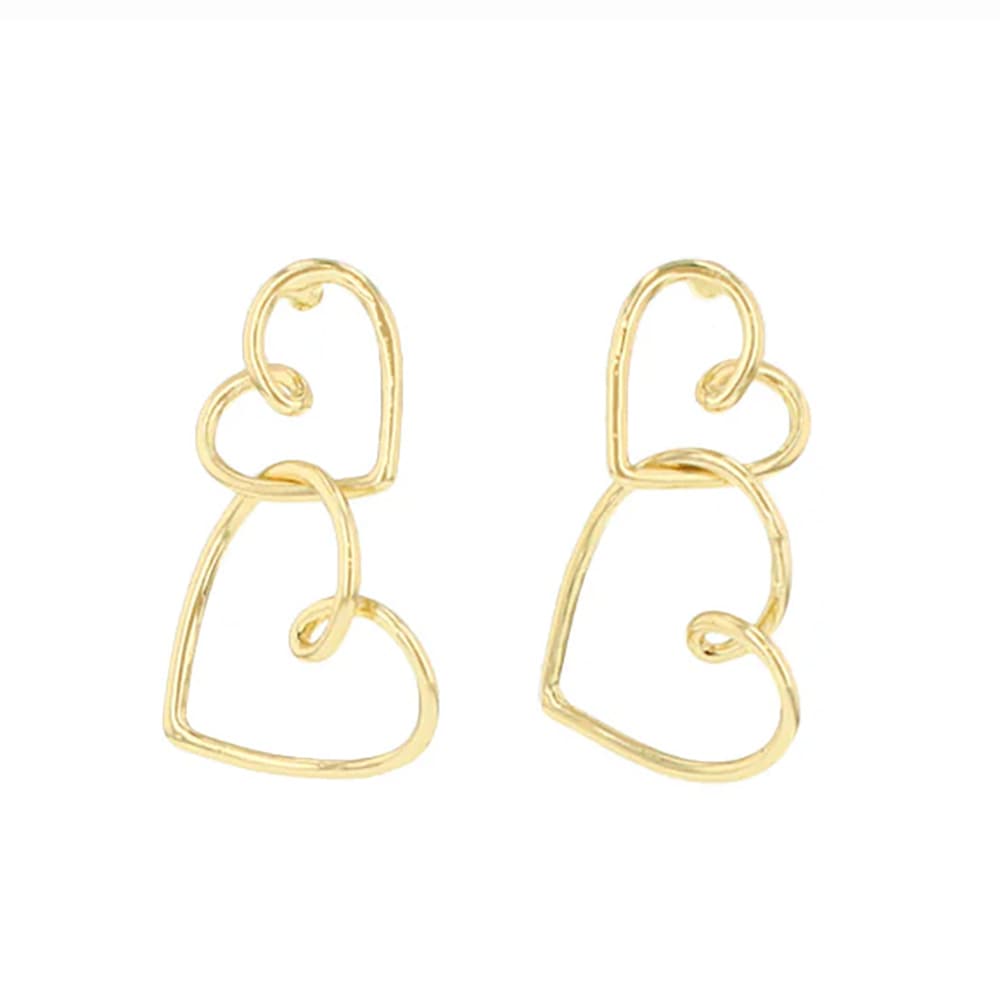 金アレ対応】ニュアンスハートピアス・イヤリング | mikka