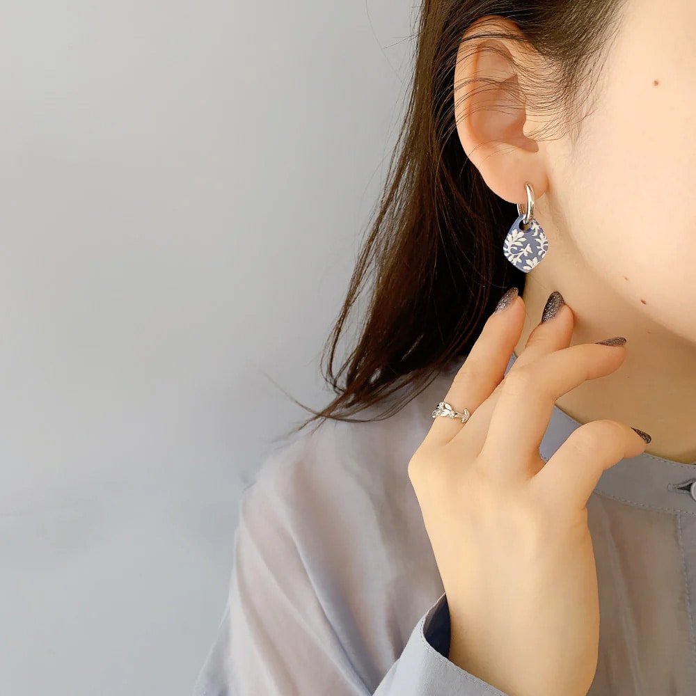 希少アンティーク K18 パール フラワーモチーフ フープ フープ ピアス Jeweluce K18 フープ ピアス フラワーデザイン S サイズ 両耳