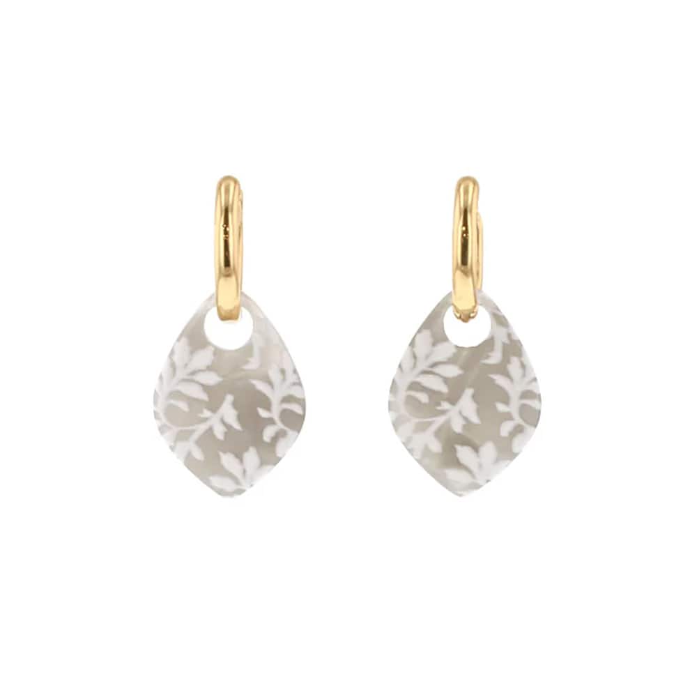 バロックリーフピアス b-0480 揺れるシルバーリーフピアス シルバー925 ピアス