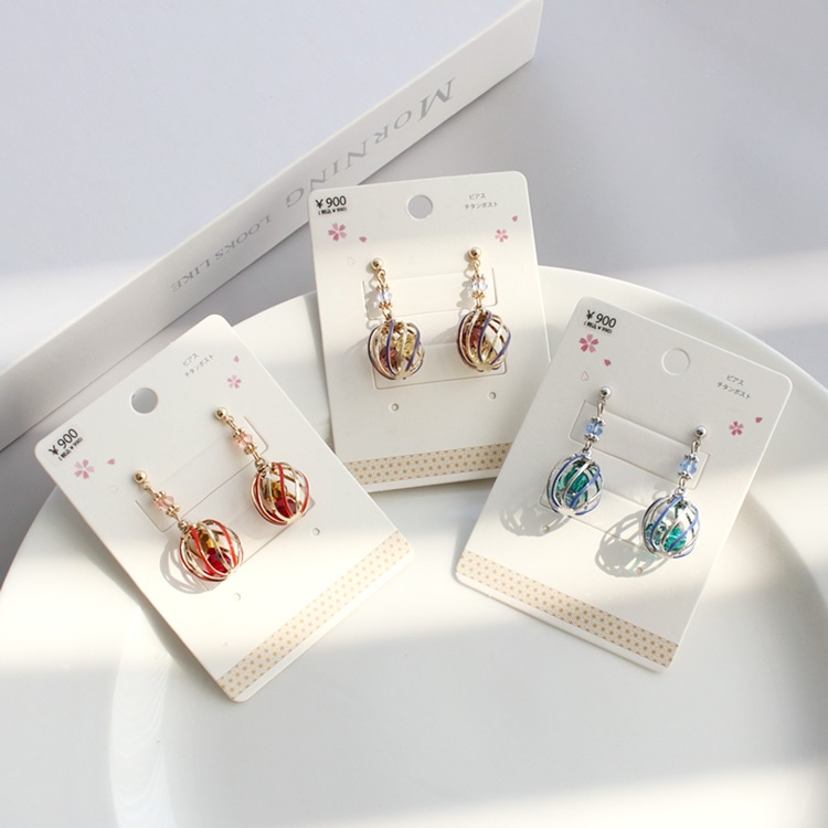 P-1194) 桜チタンピアス | ビーズ・パーツなどのハンドメイドパーツ