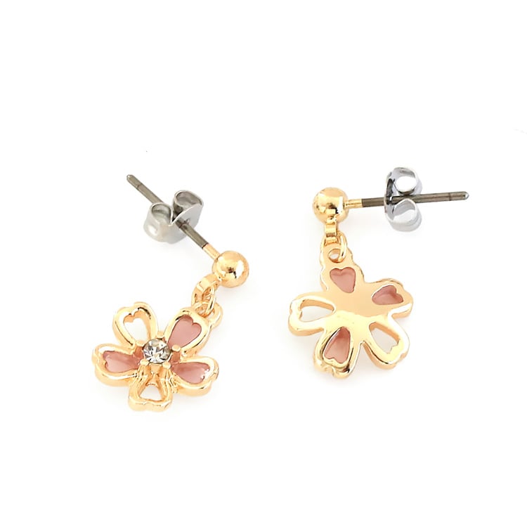 P-1198) 桜チャームチタンピアス | ビーズ・パーツなどのハンドメイド