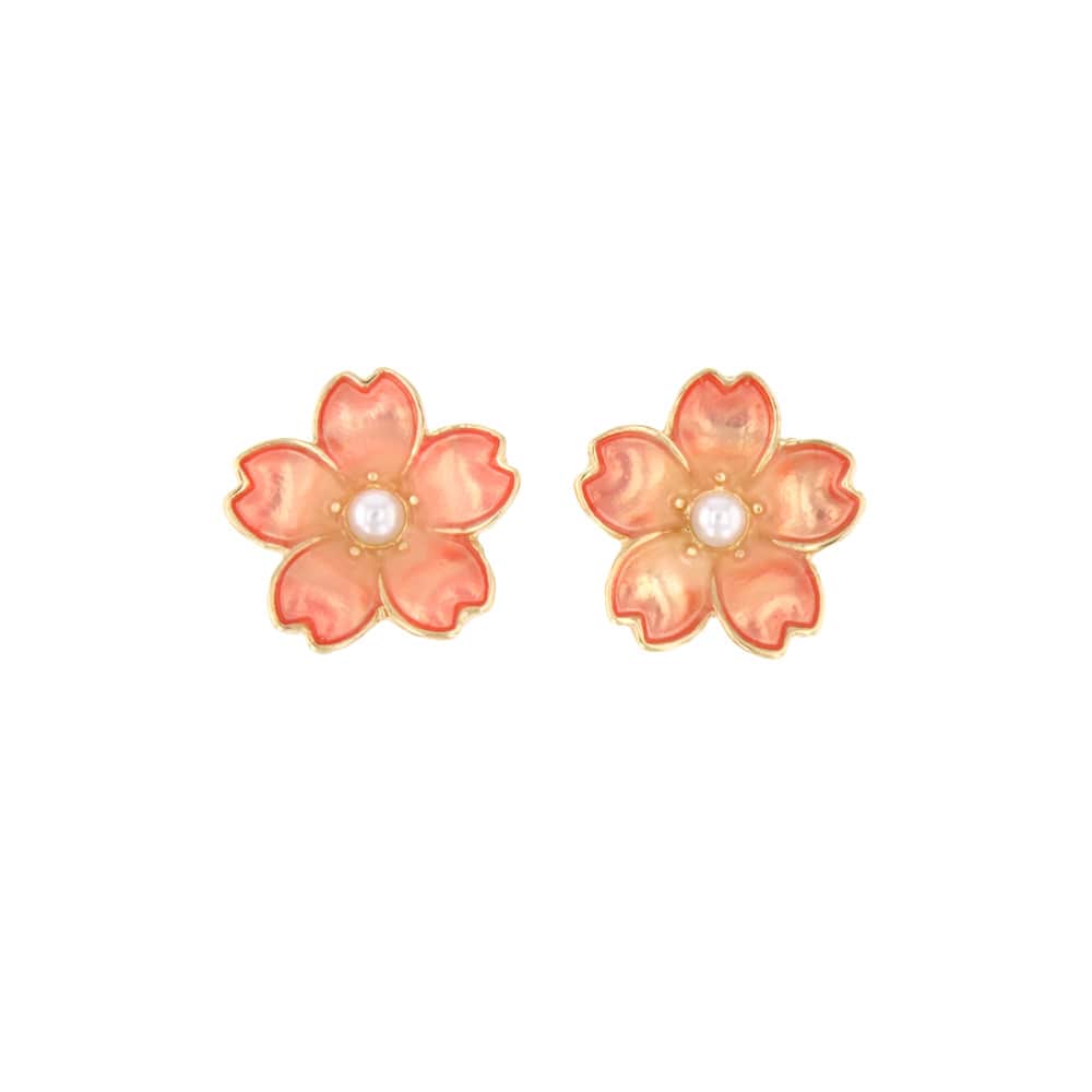E-753) 桜イヤリング | ビーズ・パーツなどのハンドメイドパーツ