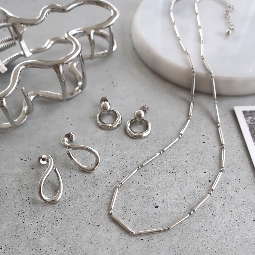 P-939) サークルチタンピアス | ビーズ・パーツなどのハンドメイド